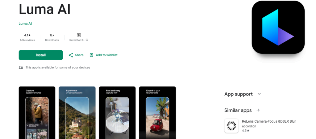 Luma AI Dream Machine New Innovative Android APK download 2024 3 image